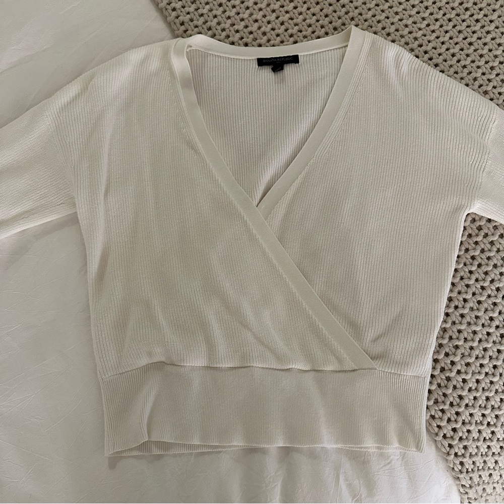 Wrap Knit Sweater Top